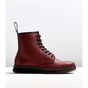 Dr. Martens 1460 Newton Boots Womens Size 10 Cherry Red Leather 8-Eye